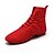abordables Chaussures de Jazz-Femme Jazz Tissu Deli-pointes Talon Plat Noir Rouge Moins de 1 &quot; Non Personnalisables