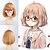 cheap Costume Wigs-Angelaicos Women Kyokai No Kanata Kuriyama Mirai Cute Girl Blonde Anime Halloween Party Costume Cosplay Bob Wig