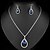 billiga Jewelry Set-Smyckeset - Bergkristall Mode Omfatta Vit / Marinblå Till Bröllop / Party / Speciellt Tillfälle / Örhängen / Dekorativa Halsband