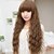 Χαμηλού Κόστους Συνθετικές Trendy Περούκες-Συνθετικές Περούκες Σγουρά Kinky Curly Χαλαρό Κυματιστό Kinky Σγουρό Σγουρά Περούκα Μακρύ Ανοικτό Καφέ Συνθετικά μαλλιά 22 inch Γυναικεία Καφέ