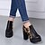 cheap Women&#039;s Boots-Women&#039;s Shoes Chunky Heel Round Toe Pumps/Heels Casual AnimalPrint