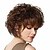 baratos Perucas Sintéticas sem Touca-Perucas sintéticas Encaracolado Kinky Curly Crespo Cacheado Encaracolado Peruca Curto Marron Cabelo Sintético 12 polegada Mulheres Marrom StrongBeauty