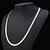 cheap Men&#039;s Chain Necklaces-Men&#039;s Women&#039;s Choker Necklace Chain Necklace Foxtail chain Ladies Platinum Plated Gold Plated White Gold Golden Silver Rose Necklace Jewelry For Wedding Party Casual Daily Sports / Vintage Necklace