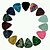 cheap Instrument Accessories-Medium 0.71mm Guitar Picks Plectrums Celluloid Assorted Colors 100Pcs-Pack