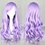Χαμηλού Κόστους Συνθετικές Trendy Περούκες-Συνθετικές Περούκες Κυματιστό Φυσικό Κυματιστό Σγουρά Περούκα Μακρύ Βιολετί Συνθετικά μαλλιά Γυναικεία