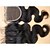 cheap Closure &amp; Frontal-4x4 Brazilian Virgin Hair Lace Top Closure Body Wave 3 Part 8Inch Natural Colour