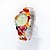 cheap Women&#039;s Watches-Lureme® Fashion Leisure Printing Color Country Style Plastic Strap  Girls and Women Quartz Wrist Watch Cool Watches Unique Watches