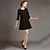 cheap Women&#039;s Dresses-Women&#039;s A Line Dress,Solid Round Neck Above Knee Long Sleeve Red / Black / Green Polyester Spring