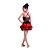 cheap Kids&#039; Dancewear-Latin Dance Dresses Performance Polyester Flower Sleeveless Natural