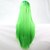 billige Kostumeparykker-cosplay kostume paryk syntetisk paryk lige lige asymmetrisk paryk langt grønt syntetisk hår 28 tommer kvinders naturlige hårgrænse grøn halloween paryk