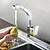 cheap Kitchen Faucets-Kitchen faucet - One Hole Chrome Pull-out / ­Pull-down Deck Mounted Contemporary Kitchen Taps / Brass / Single Handle One Hole