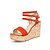 ieftine Sandale de Damă-Pantofi pentru femei - Lână - Toc Pană - Wedges / Pantof cu Berete - Sandale - Rochie - Negru / Albastru / Orange