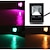 abordables Projecteurs-ZDM® 1pc 10 W 700-800 lm 1 Perles LED LED Intégrée Commandée à Distance Décorative Décoration de mariage de Noël RVB 85-265 V