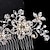 cheap Headpieces-Material / Sterling Silver / Alloy Hair Combs / Flowers / Headpiece with Beading Party / Wedding / Special Occasion Headpiece