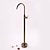 cheap Bathtub Faucets-Antique Brass Bathtub Faucet,Free Standing Single Handle One Hole Ceramic Valve Bath Shower Mixer Taps with Hot and Cold Water