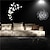 abordables Pegatinas de pared decorativas-animales pegatinas de pared sala de estar, pvc pre-pegado decoración del hogar calcomanía de pared 55 * 37 cm