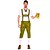 cheap Oktoberfest-Halloween Oktoberfest Beer Lederhosen Men&#039;s Pants T-shirt Bavarian Costume Black Brown Green