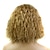 Χαμηλού Κόστους Συνθετικές Trendy Περούκες-Συνθετικές Περούκες Σγουρά Kinky Curly Kinky Σγουρό Σγουρά Ασύμμετρο κούρεμα Μέσο μέρος Περούκα Ξανθό Κοντό Μεσαίο Ξανθό Συνθετικά μαλλιά 12 inch Γυναικεία Φυσική γραμμή των μαλλιών Ξανθό