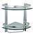 baratos Prateleiras de Casa de Banho-Bathroom Shelf Contemporary Aluminum / Tempered Glass 1 pc - Hotel bath