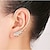 abordables Pendientes-Mujer Puños del oído Piedras Brillante Legierung Alas / Pluma Joyas Boda Fiesta Diario Casual
