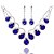 cheap Jewelry Sets-Women&#039;s Silver Pearl Jewelry Set Earrings Jewelry Royal Blue For Party Wedding Special Occasion Anniversary Birthday Gift / Engagement