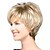 voordelige Synthetische trendy pruiken-Synthetische pruiken Gekruld Gekruld Asymmetrisch kapsel Pruik Blond Kort Licht blond Synthetisch haar 4 inch(es) Dames Natuurlijke haarlijn Blond