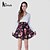 billige Kvindekjoler-NUO WEI SI®  Women&#039;s Cut Flowers V Neck Long Sleevless Dress