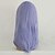 Χαμηλού Κόστους Περούκες μεταμφιέσεων-Περούκες για Στολές Ηρώων Συνθετικές Περούκες Ίσιο Σγουρά Σγουρά Ασύμμετρο κούρεμα Περούκα Μεσαίο Μαβί Συνθετικά μαλλιά 15 inch Γυναικεία Φυσική γραμμή των μαλλιών Μωβ