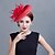 cheap Headpieces-Material / Tulle / Feather Fascinators / Flowers / Headpiece with Fur Party Headpiece