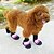 abordables Vêtements pour chiens-Chien Chaussures &amp; Bottes Garder au chaud Couleur Pleine Pour les animaux domestiques Tissu Noir / Hiver
