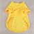 cheap Dog Clothes-Dog Shirt / T-Shirt Puppy Clothes Cosplay Wedding Dog Clothes Puppy Clothes Dog Outfits Yellow Red Blue Costume for Girl and Boy Dog Cotton XS S M L XL