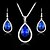cheap Jewelry Sets-Jewelry Set - Rhinestone Fashion Include White / Royal Blue For Wedding / Party / Special Occasion / Earrings / Necklace