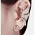 cheap Earrings-Women&#039;s Synthetic Diamond Ear Cuff Climber Earrings Butterfly Animal Ladies Earrings Jewelry White / Purple For Wedding Party Casual Daily
