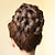 baratos Puxos-Coques Acessórios Clássico Bolo de cabelo Updo Cabelo Sintético Pedaço de cabelo Alongamento Clássico Diário Preto Marron