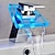 levne Klasické-Vodopád koupelnová dřezová baterie chromová, LED světla pro změnu barvy na baterie, jednootvorové umyvadlové baterie, mosazná toaletní baterie se skleněnou hubicí