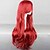 cheap Costume Wigs-Cosplay Costume Wig Synthetic Wig Curly Loose Wave Natural Wave Natural Wave Curly Layered Haircut Wig Long Red Wine Synthetic Hair 22 inch Women&#039;s Natural Hairline Red