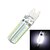 abordables Ampoules LED double broche-1pc 7 W Ampoules Maïs LED 550-650 lm G9 T 104 Perles LED SMD 3014 Blanc Chaud Blanc Froid 220-240 V / 1 pièce / RoHs