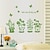 رخيصةأون ملصقات الحائط-البيئة القابلة للإزالة بوتينغ الأخضر جدار بولي كلوريد الفينيل ملصقا