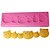 abordables Accessoires de pâtisserie-quatre c moules à chocolat 3d porte moules fondantes petit gâteau couleur rose fournitures