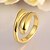 tanie Modne pierścionki-Damskie Wzór geometryczny Pierścień oświadczenia - Pokryte różowym złotem, Stop Jeden rozmiar Gold / Różowe złoto Na Impreza