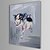 voordelige Pop-art schilderijen-Handgeschilderde Dieren Eén paneel Canvas Hang-geschilderd olieverfschilderij For Huisdecoratie