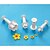 cheap Bakeware-4pcs Flowers Plunger Cutter Cookies Cake Fondant Bakeware