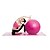 billige Yoga- og pilatesudstyr-unisex fitness bold pvc 0,75 m gul / hvid / pink / sort / lilla