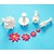 cheap Bakeware-FOUR-C Square Plastic Fondant Cake Decorating Plunger Cutters,Christmas Plunger Cutters,Sugar Craft Tools