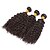 billiga Hårförlängningar i naturlig färg-3 paket Hårväver Mongoliskt hår Afro Kinky Curly Människohår förlängningar Human Hår vävar / Sexigt Lockigt