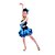 voordelige Kinderdanskleding-Latin dans Jurken Prestatie Polyester Bloem Mouwloos Natuurlijk / Latin Dans / Uitvoering