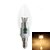 preiswerte LED-Kerzenlichter-E14 LED Candle Lights 12 SMD 2835 280 lm Warm White 3000-3500 K AC 220-240 V