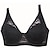 cheap Bras-Women&#039;s Push Up Bras Lace Bras Underwire Bras Padless 5/8 cup Lace Solid Colored Pure Color Hook &amp; Eye Nylon Spandex Sexy 1PC White Black / Normal / Cotton / Polyester