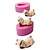 abordables Accessoires de pâtisserie-quatre c silicone moule de cuisson couchage bébé gâteau décoration couleur supérieure de moule rose