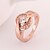 cheap Rings-Women&#039;s Band Ring - Silver Plated Fashion Jewelry Rose / Golden For Party Daily Casual 7 / 8 / Crystal